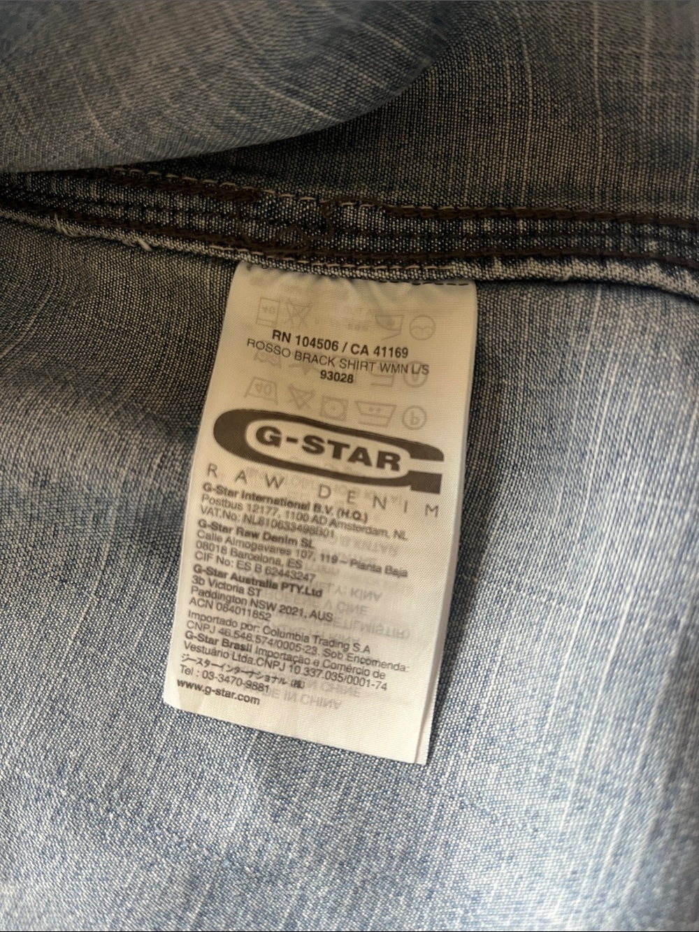 G-Star Light Blue Denim Button-Up Shirt - Picture 11 of 13